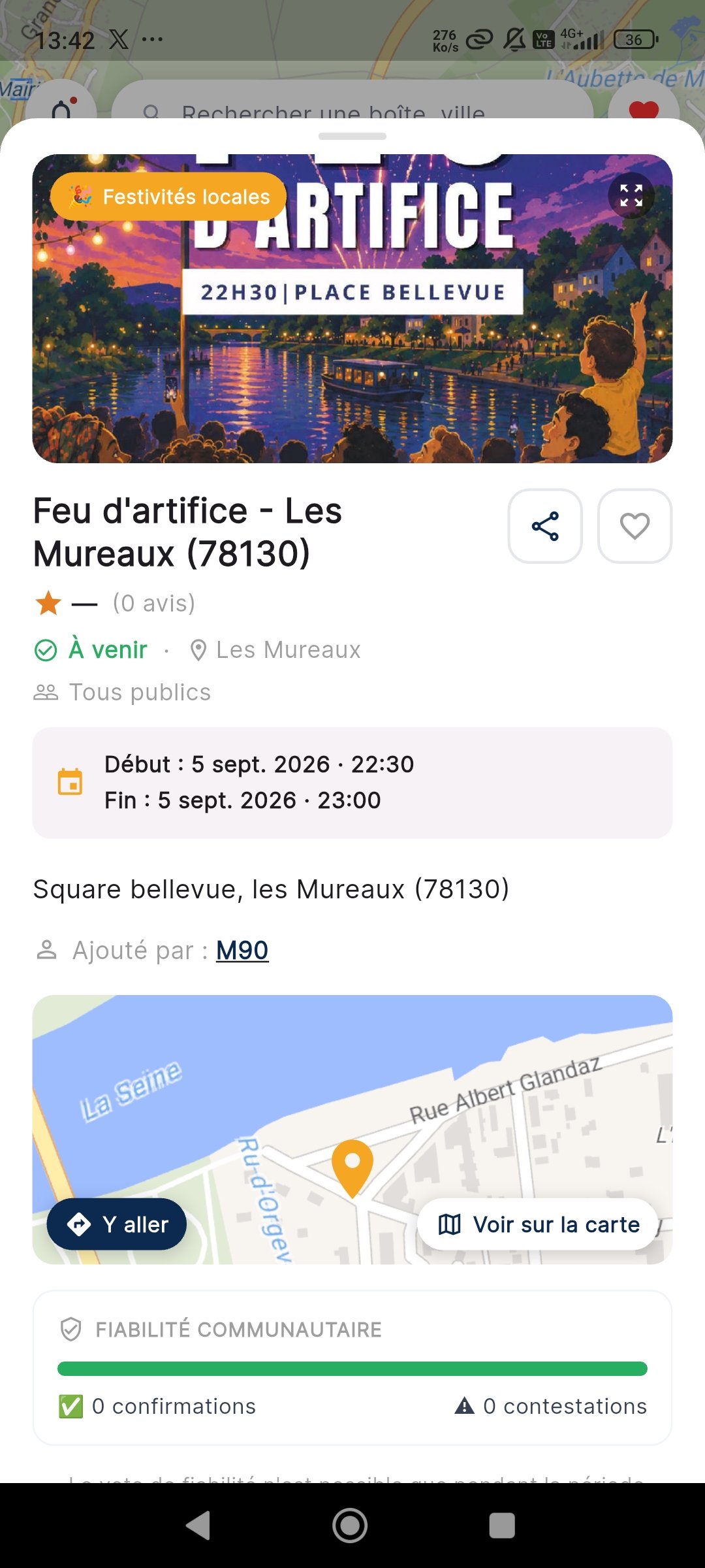 Fiche d'un évènement